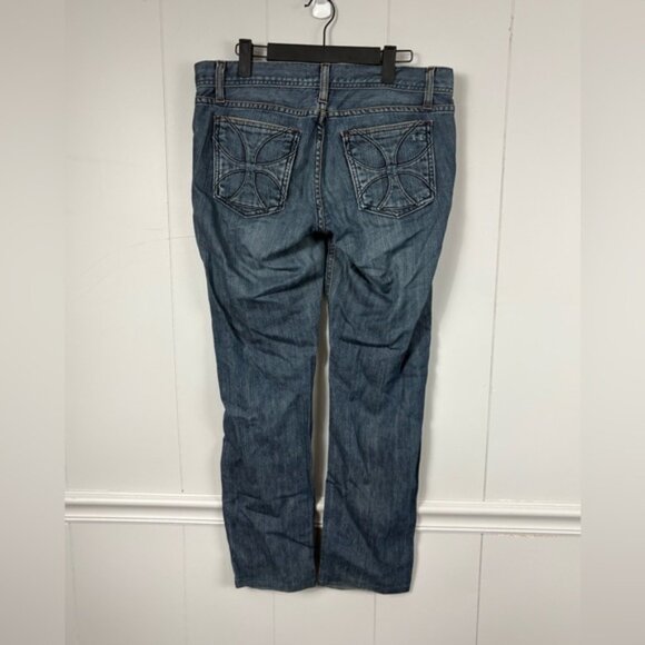 Habitual Straight Leg Nitro Blue Denim Jeans Size 30 Made in the USA Casual - Picture 4 of 11